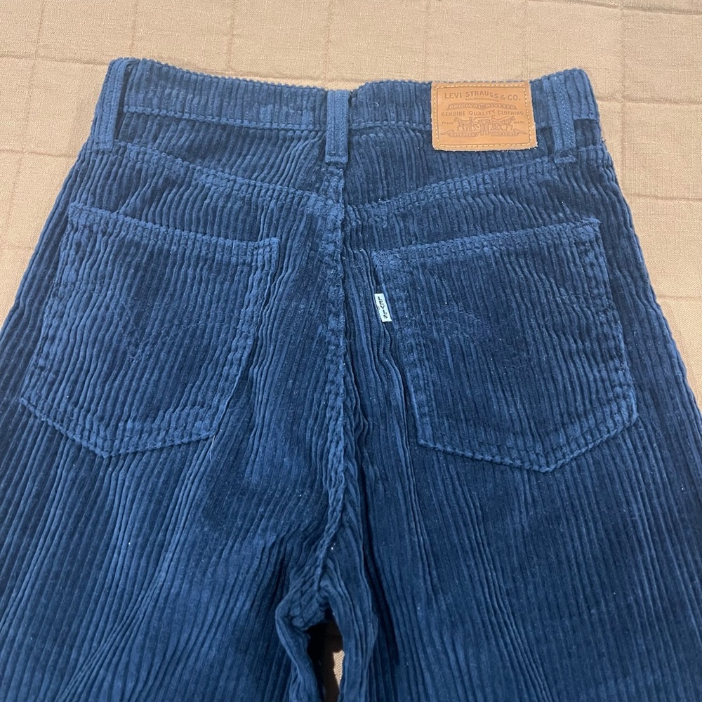 Blue Corduroy Wide-Leg Levi